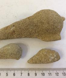 Worm Burrow trace fossils x 3 specimens 135gms, 23gms & 22gms Fossils4sale Stone Treasures