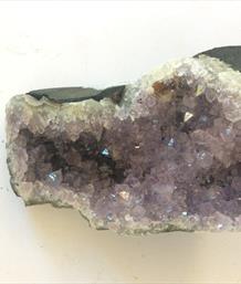Amethyst 1 Crystal Section Brazil 9.5x7x6.5cm 444g Approx Fossils4sale Stone Treasures